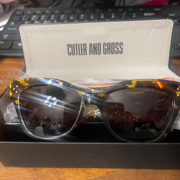 Cutler and Gross Tortoiseshell Sunglasses - Picture 2 of 2